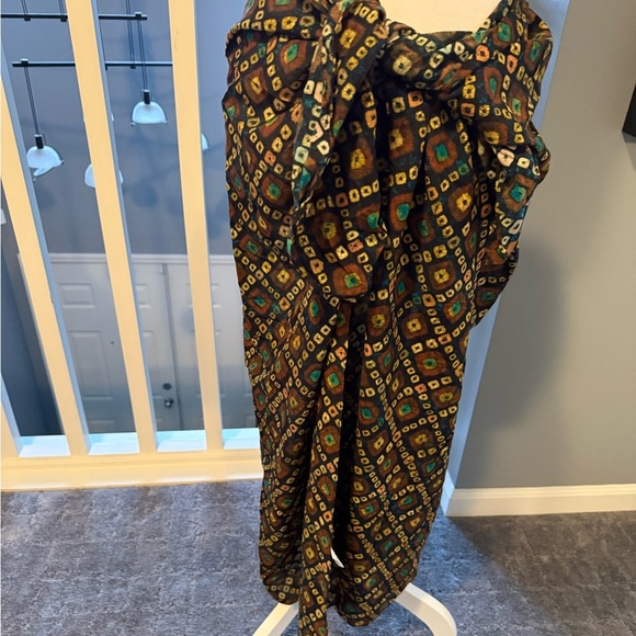 Ulla Johnson sarong Patterned Wrap‎ Skirt coverup - Picture 1 of 6